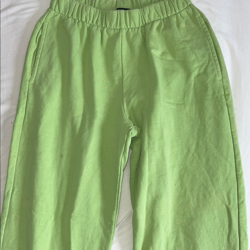 Brandy Melville, Vibrant Lime Green sweatpants